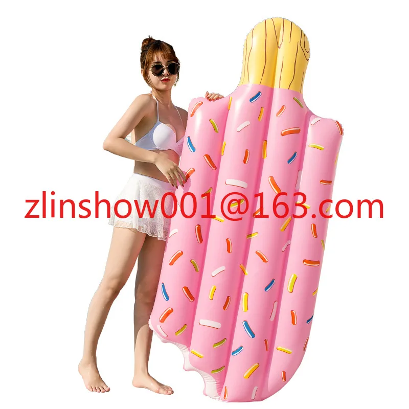 Inflatable ice cream floating row, popsicle floating bed ice cream floating row