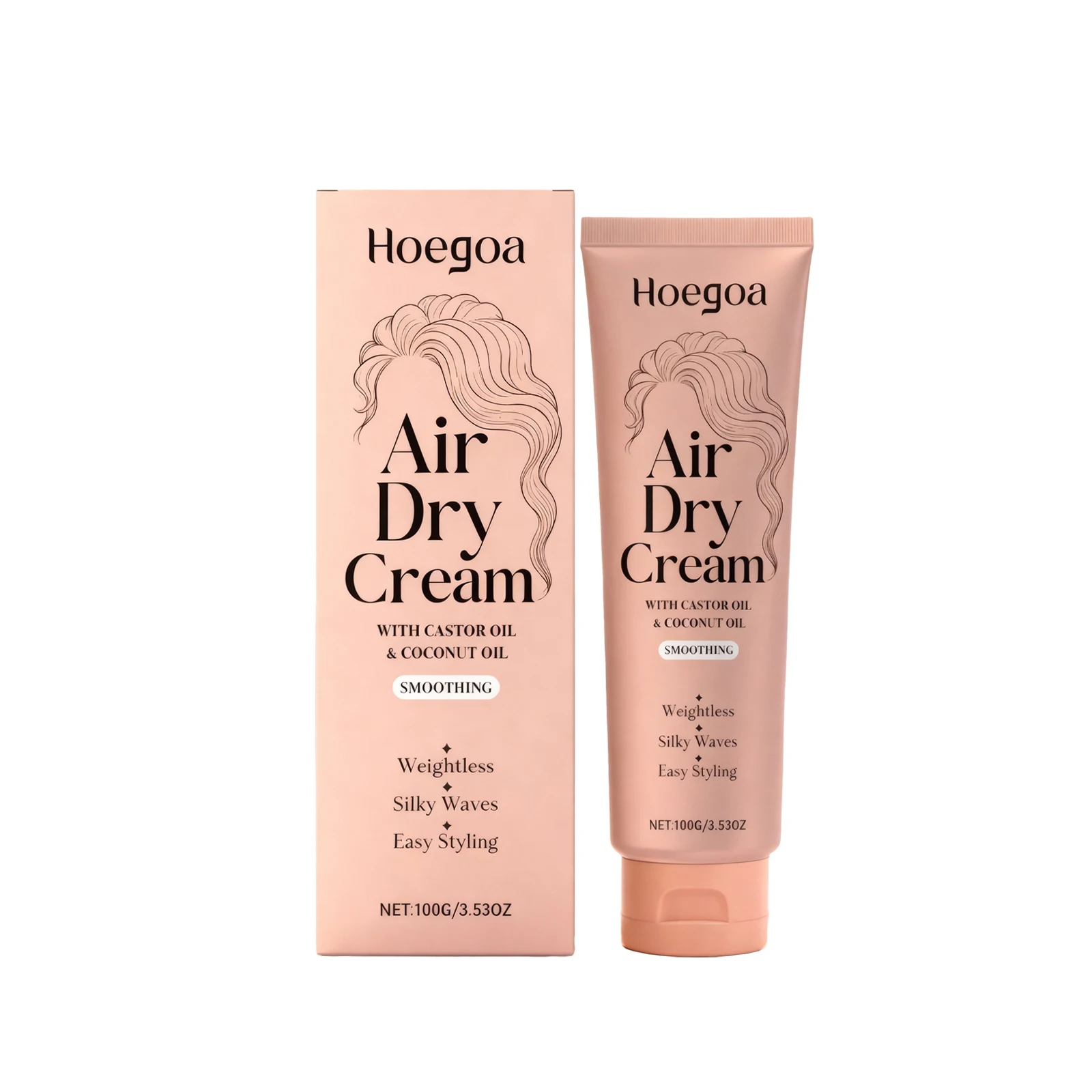 Air Dry Cream Nourish Soften Curls Anti Frizz Lightweight Hold For Defined Voluminous Waves For Color‑Treated All Curly Hair
