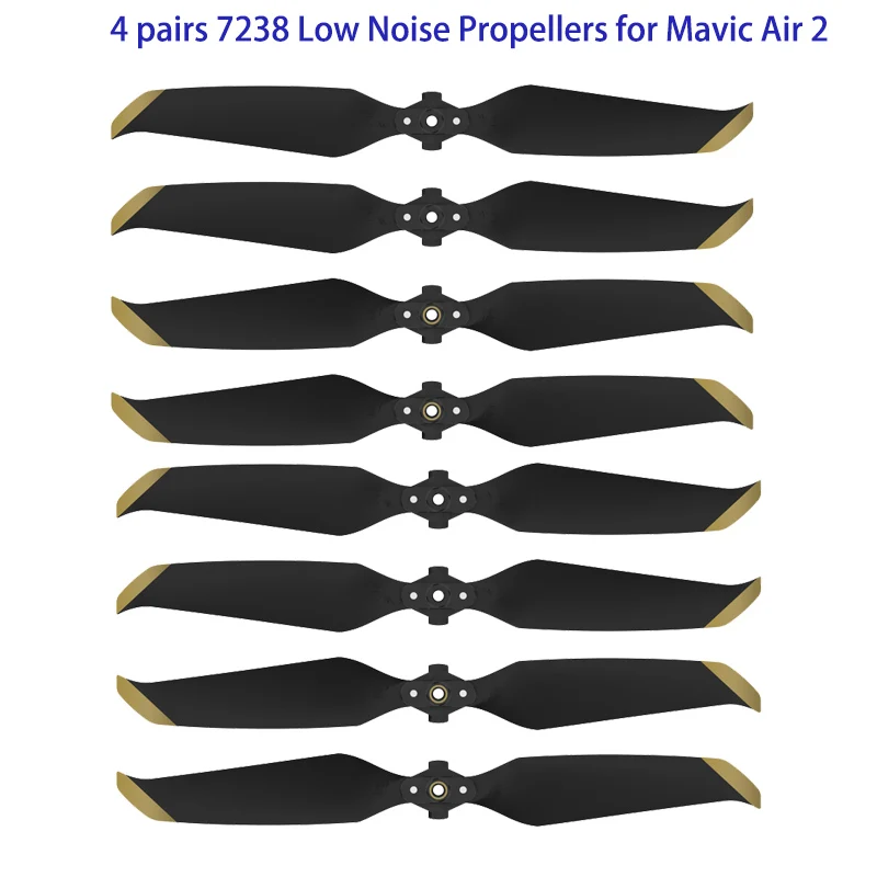 4 Pairs 7238 Low Noise Props 7238f Propellers For Dji Mavic Air 2/dji Air 2s Drone Accessories