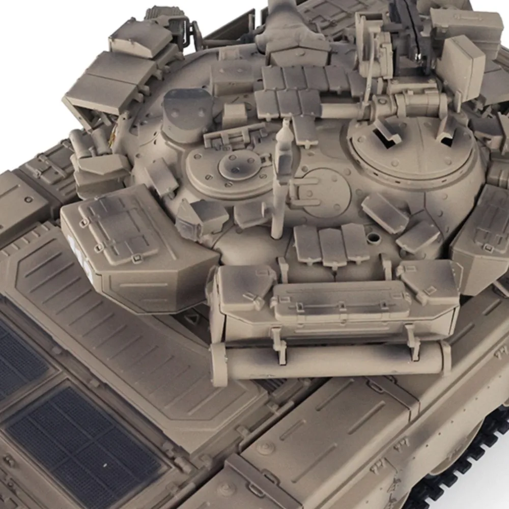 1/16 HENG LONG 3938 RTR Czołg RC 7.0 Rosja T90 360 °   Metalowe koła wieżyczki czołgowej Czerwone oczy Bateria Kulki BB Modele radiowe Zabawki TH17870