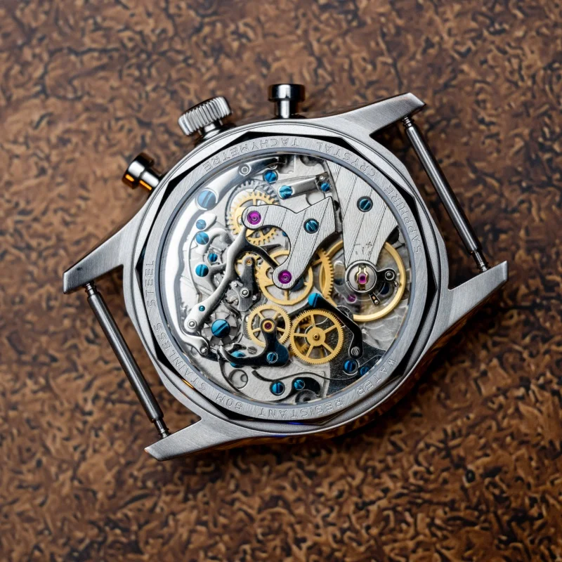 Proxima PX1725 Men Chronograph Watch 39mm Pilot Manual Wind Mechanical Wristwatch 50m Waterproof Sapphire BGW-9 Luminous ST1902