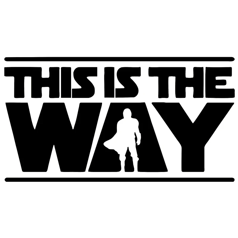 Car Stickers Decor Windshield Bumper Motorcycle Helmet Decals DECAL MANDALORIAN CREED Decorative Accessories Creative Waterproof
