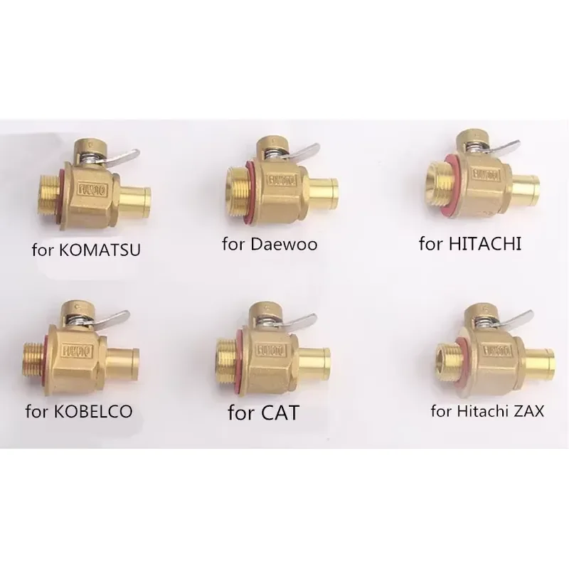 1pc for Kobelco Hitachi Komatsu Daewoo excavator parts engine oil pan drain valve switch