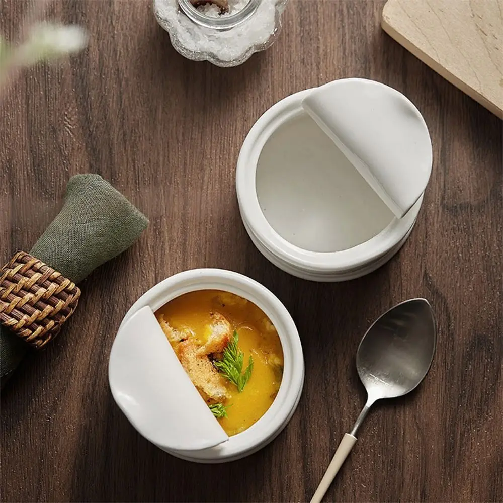 

Creative Ceramic Dessert Bowl Exquisite Modern Style Baking Bowl Decorative Small Stew Pot Puddings
