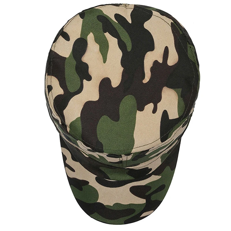 New Men Vintage Army Baseball Cap Cotton Cadet Hat Military Breathable Flat Adjustable Cap Spring Summer Sun Cap