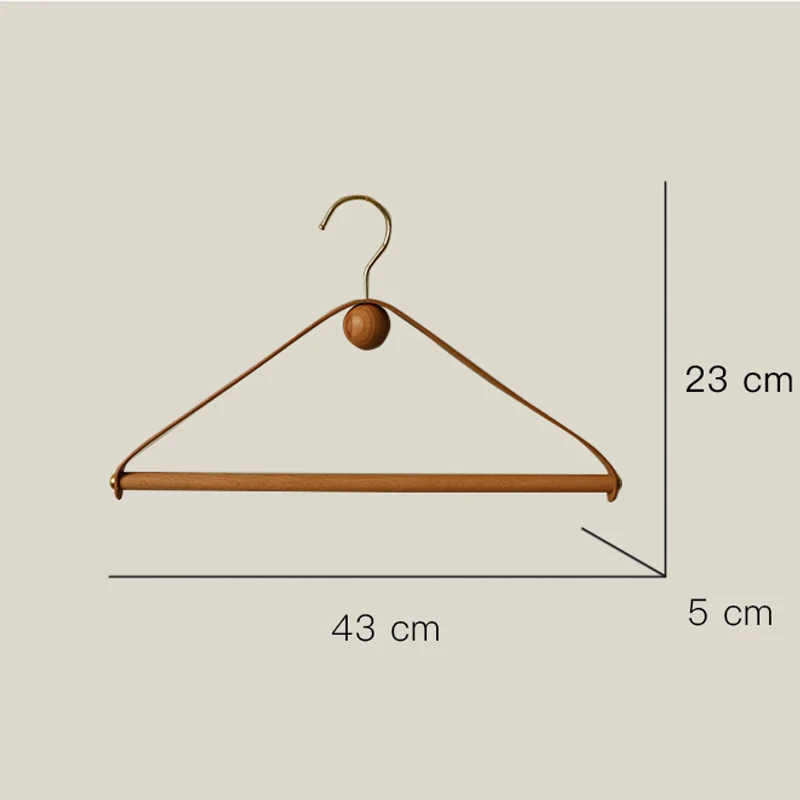 Wieszaki na ubrania w stylu vintage Skóra + drewno Wieszak na spodnie Wieszak na ubrania Stojak do suszenia Organizacja przechowywania w szafie