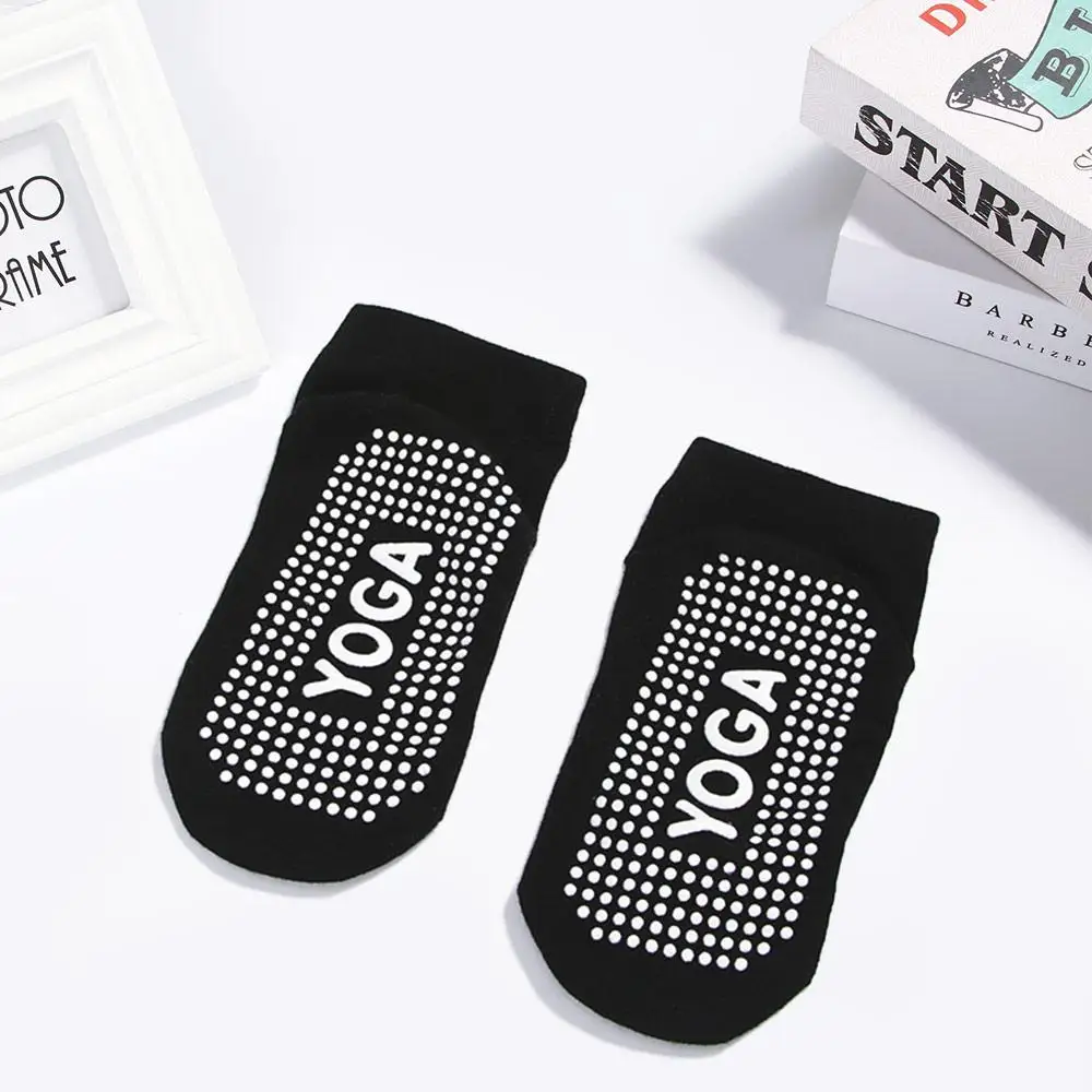 الكاحل الرياضة الطابق الرياضة الرقص بيلاتيس مقاومة للاهتراء النساء بار اليوغا الجوارب الباليه القطن #5