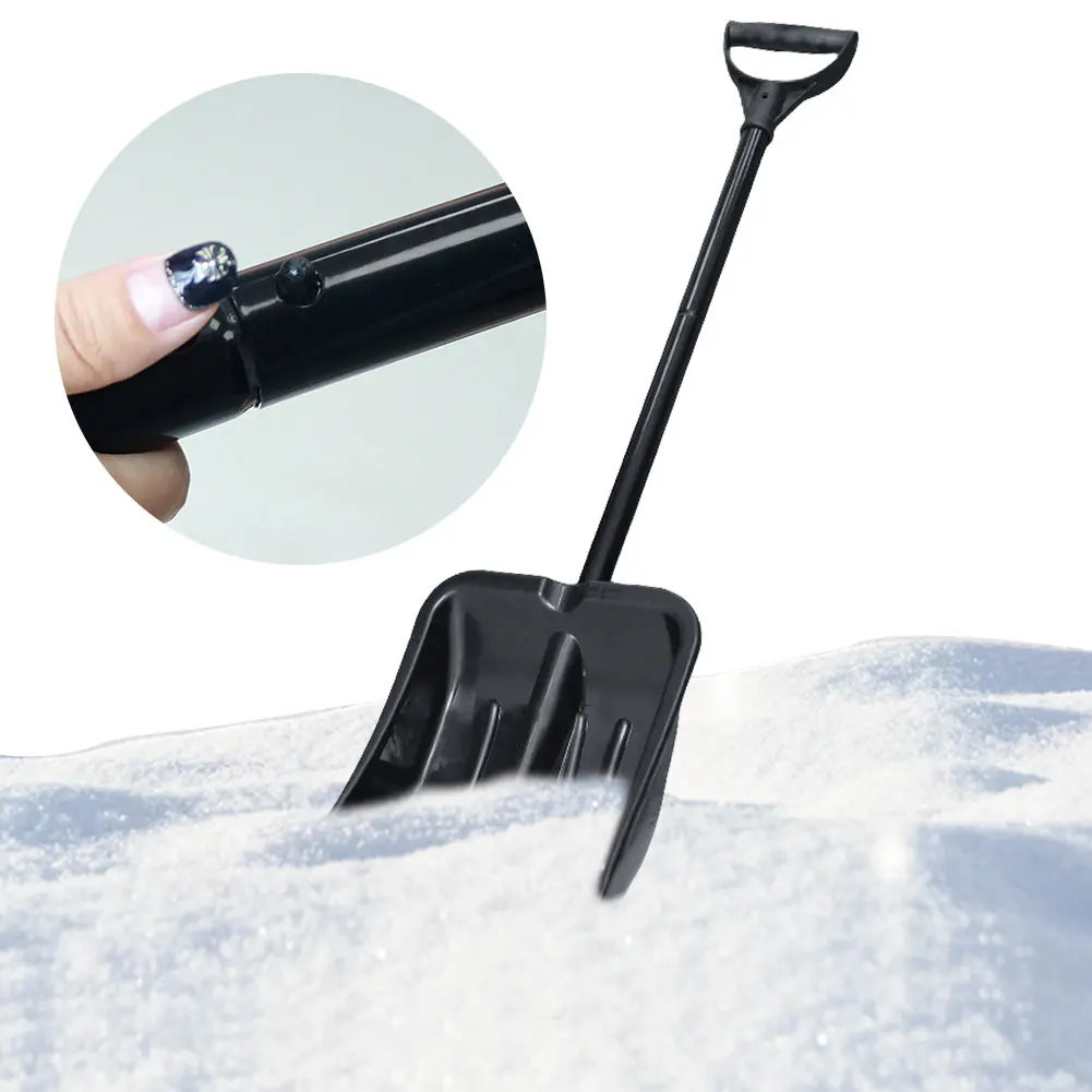 

Utility Detachable Shovel with Handle Aluminum Alloy Shovel Large Capacity Snow Shovel for Garden Car Camping for Snow Removal