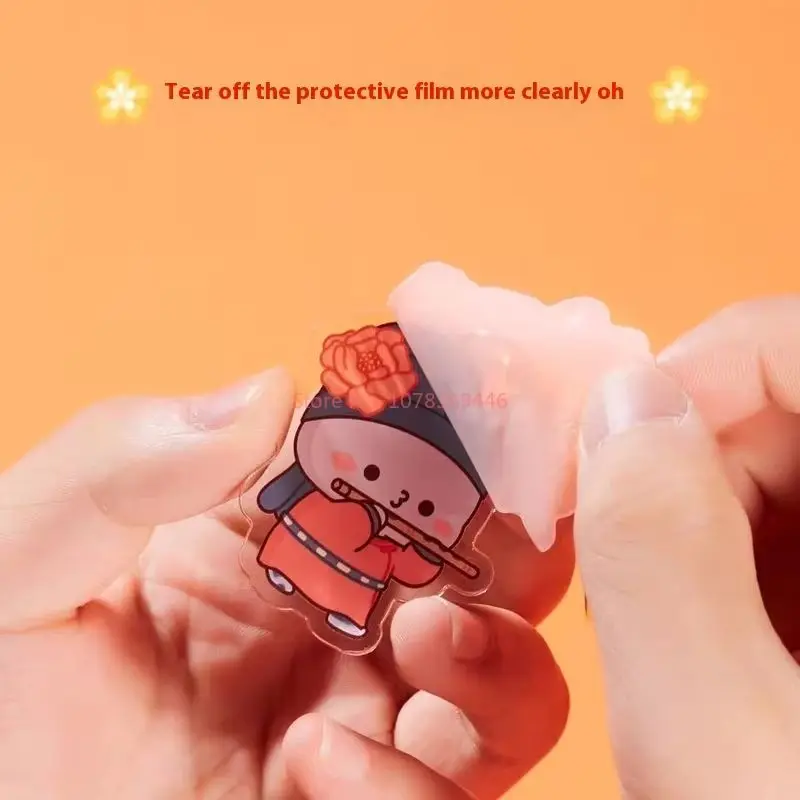 10Pcs New Original Mitao Cat Cute Expression Acrylic Keychain Pendant Kawaii Backpack  Pendant Lovers Keychain Exquisite Gift