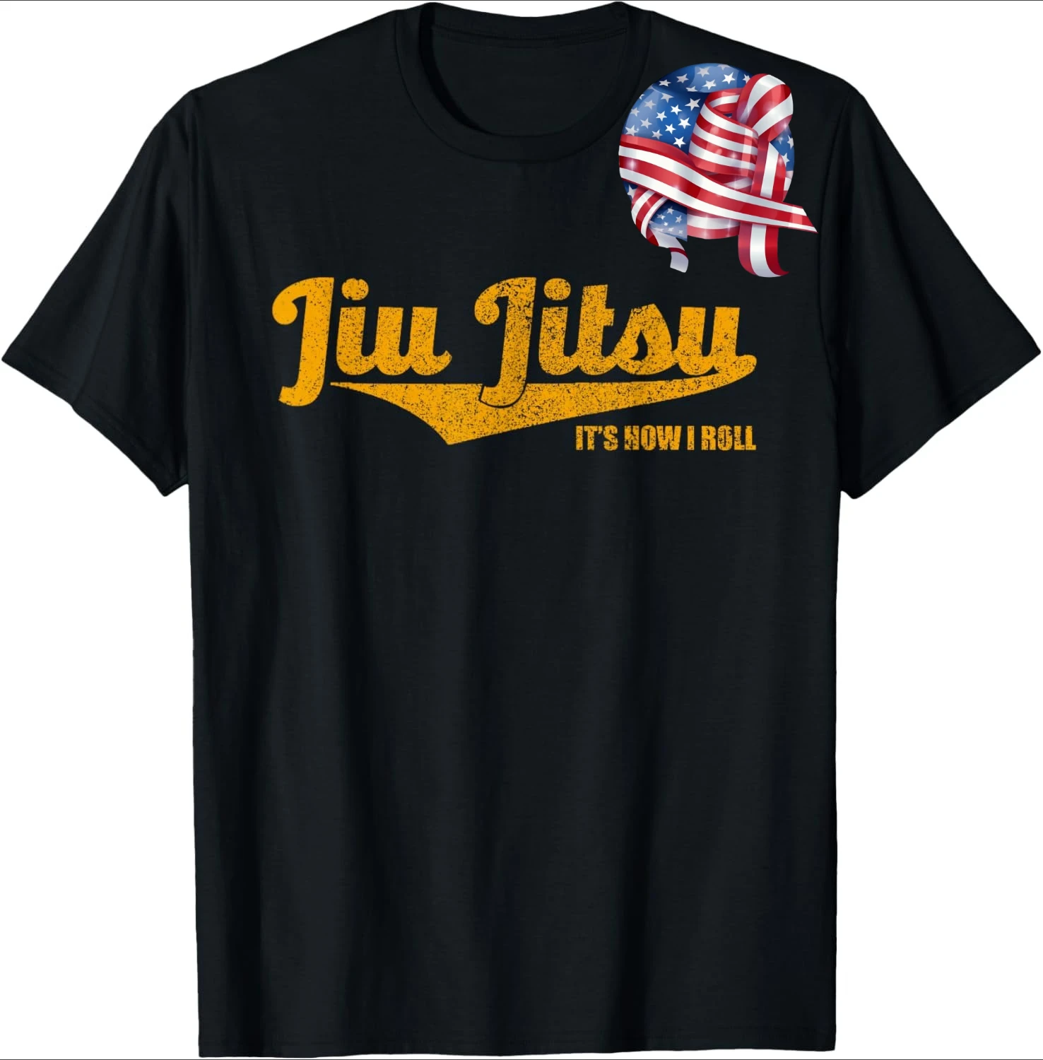 Jiu Jitsu It's How I Roll T-Shirt, BJJ Grappling MMA T-Shirt 100% Cotton O-Neck Short Sleeve Summer Casual Mens T-shirt