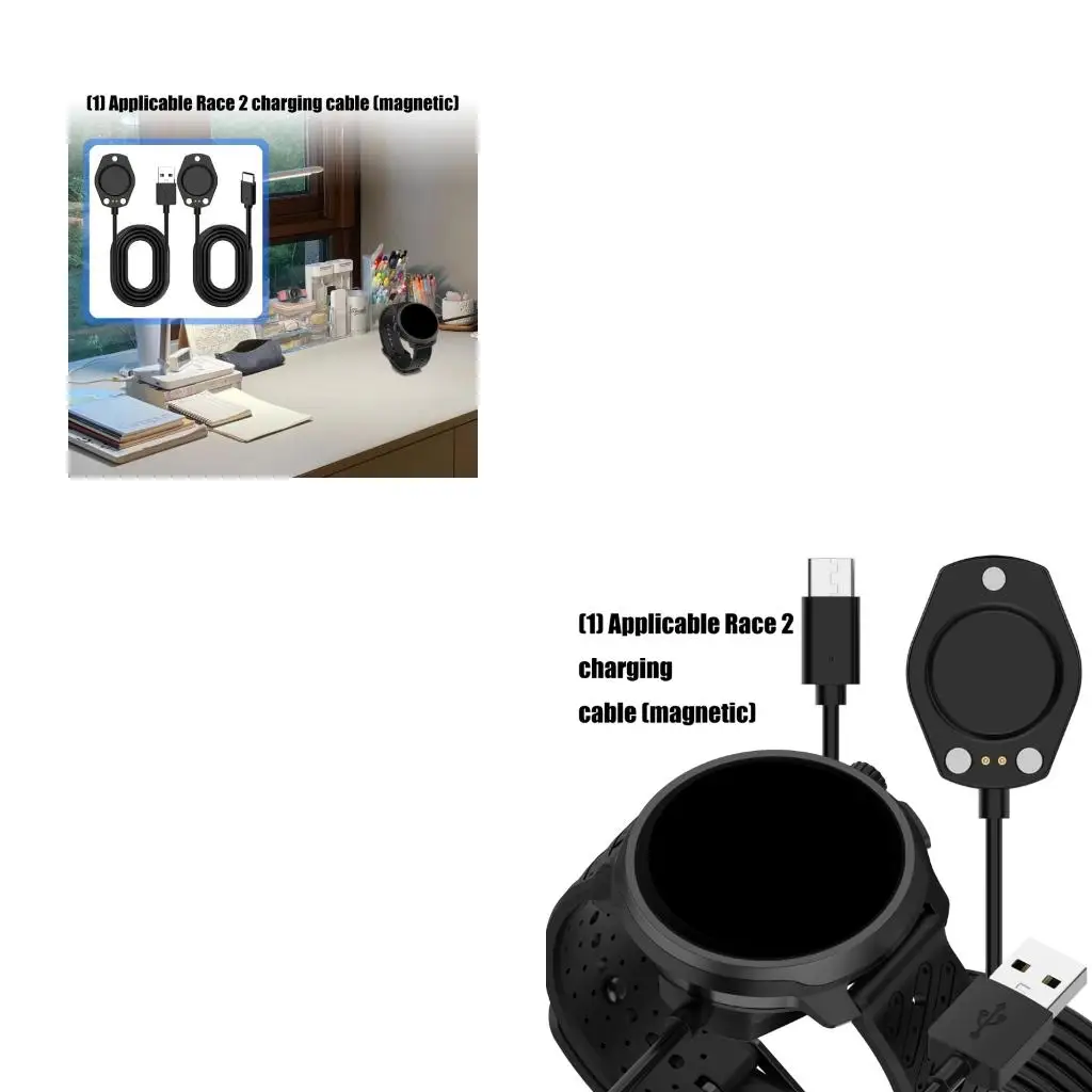 For Suunto Race 2/Vertical2 Smart Watch Dock Charger Adapter USB Type C Charging Cable Power Wire 100CM SmartWatch Charger Cable