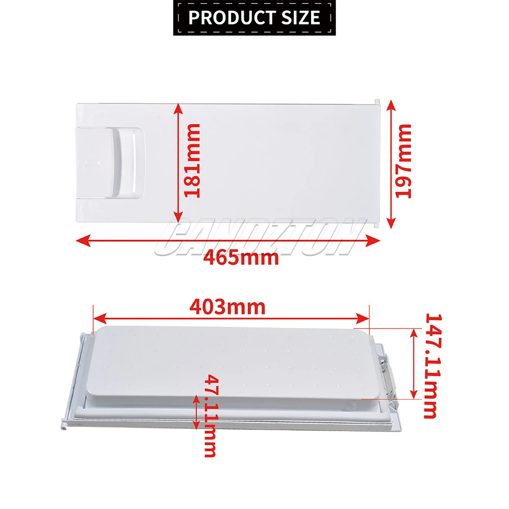 Freezer Cover White 447344 1 Pc New For Motorhome Bosch/Siemens/Neff Fridge Freezer Compartment Evaporator Door Flap with Handle
