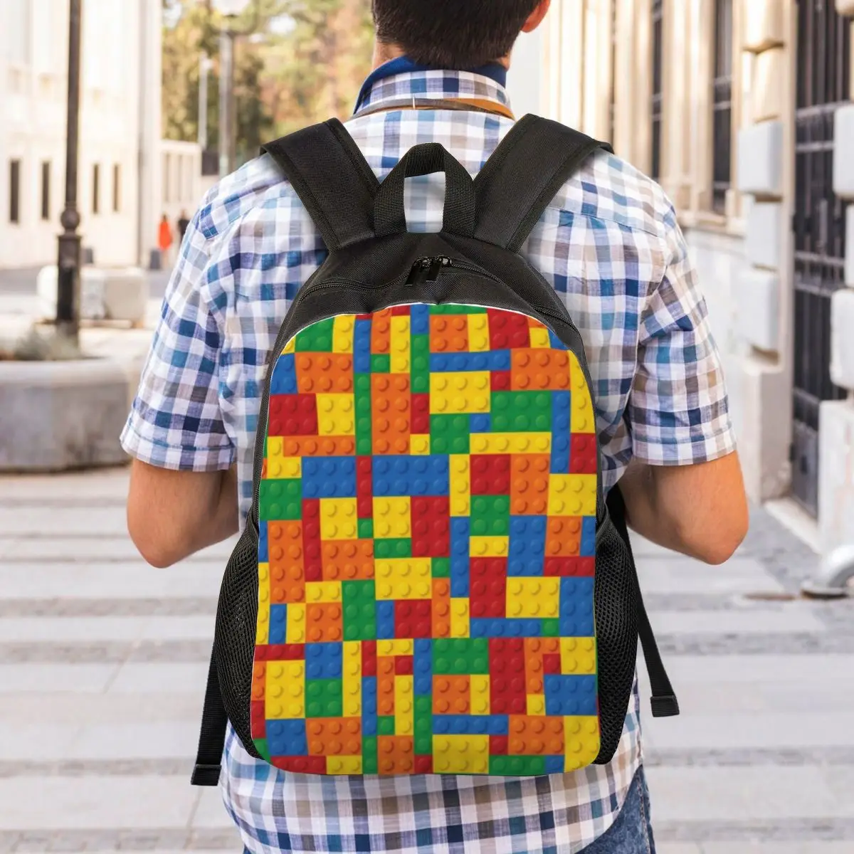 ألعاب البناء كتل حقيبة الظهر رائجة البيع Daypack سعة كبيرة للأطفال BookBag حقيبة مدرسية حقائب الكتف للرجال والنساء