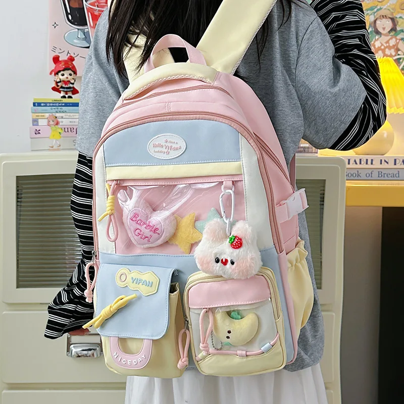 2026 New Lightweight Backpack for Teen Girls Casual School Bag Travel Daypack for Junior & Senior High Students