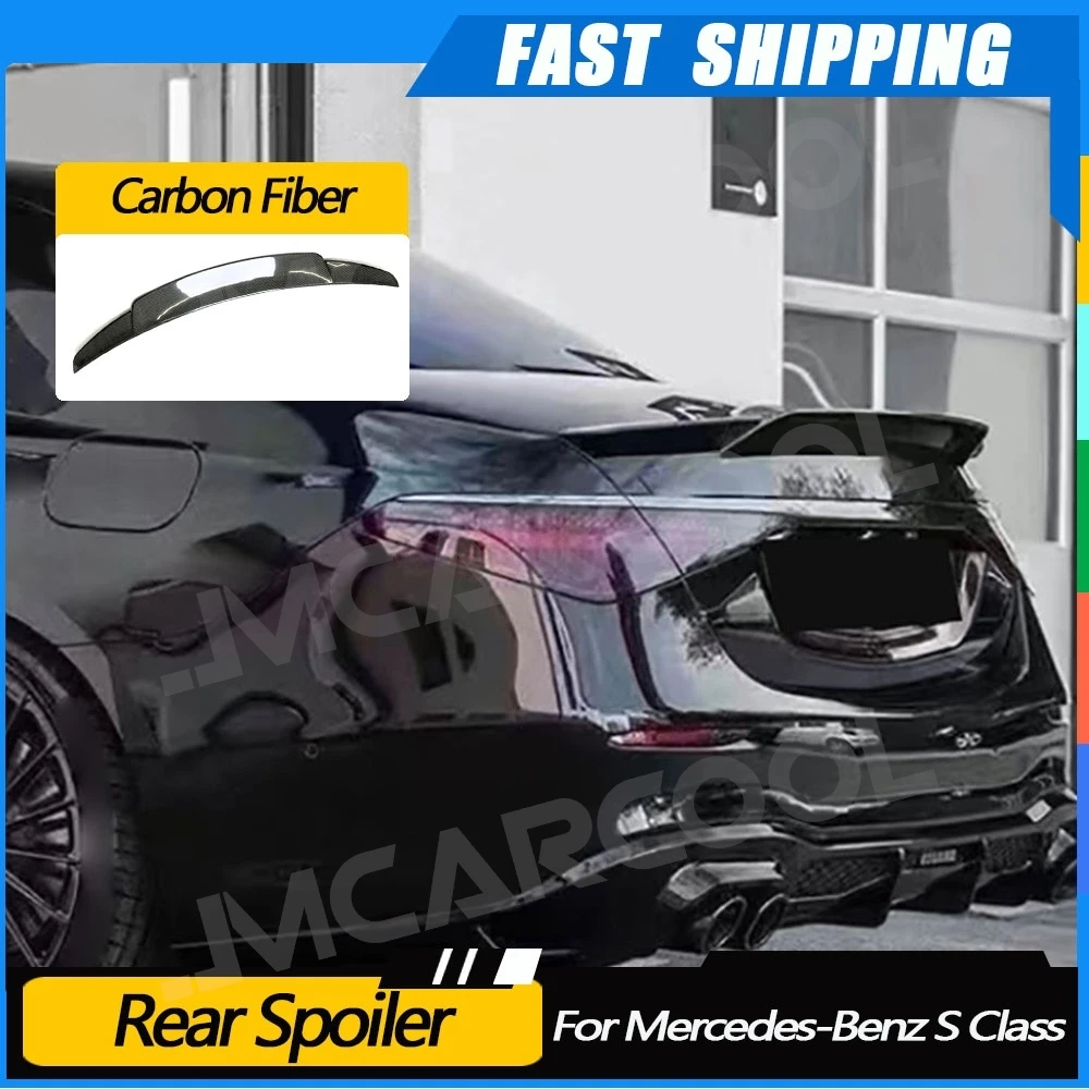 

JMCARCOOL для Mercedes-Benz S Class W223 S500 S580 Sedan 2021-2023 автомобильный задний бампер из углеродного волокна Spolier крылья автомобильные аксессуары