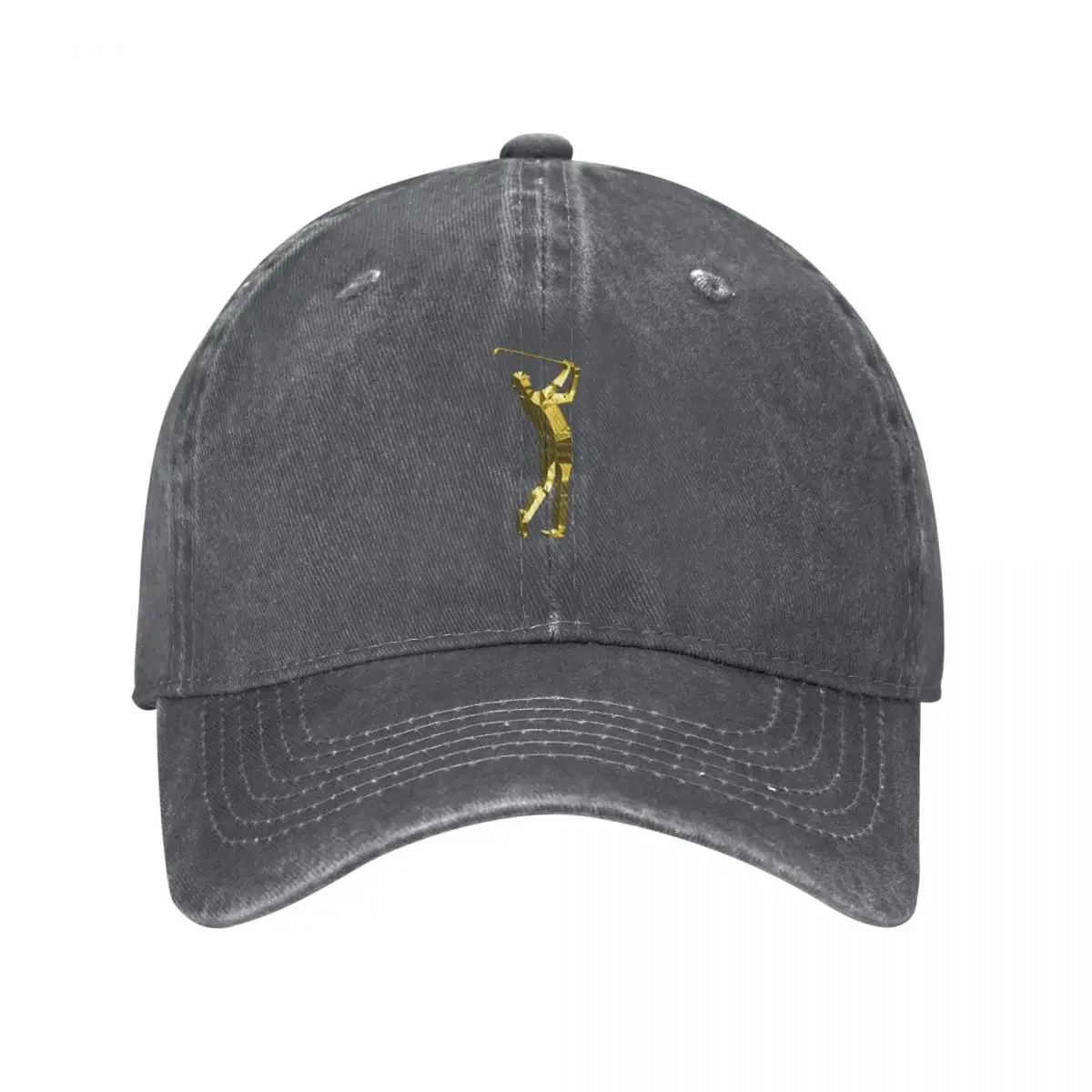 Golden golfer - stickers - mugs Baseball Cap Hat Baseball Cap Anime golf hat genuine Custom Cap Women Men's