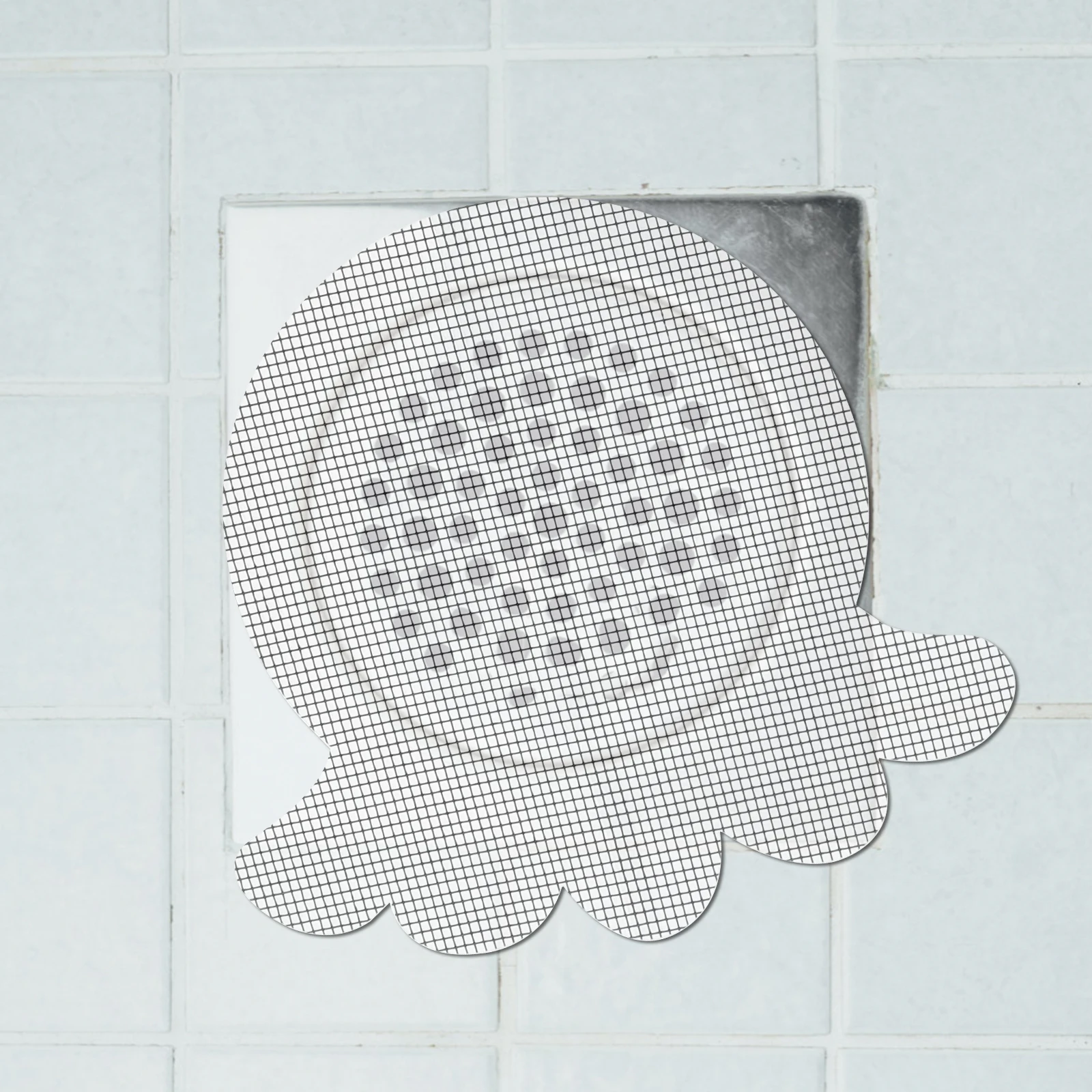 

10 Pcs Shower Hair Catcher Sticker Grey Hair Residue Stopper Filtering Floor Pad Anti block Drain Bath Supplies