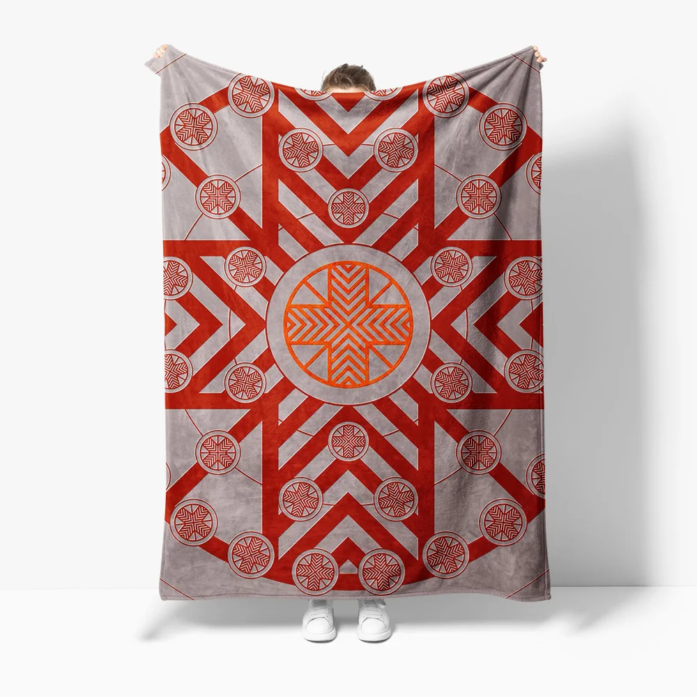 

Флисовое одеяло с геометрическим узором, мягкое теплое декоративное одеяло для кровати, чехол для дивана, подарок