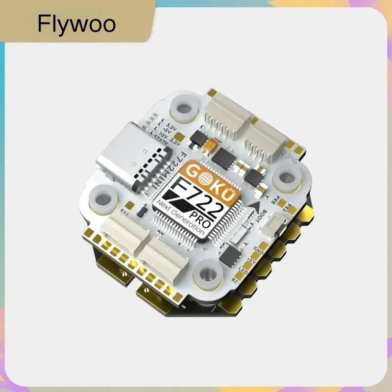 

Flywoo GOKU F722 Pro Mini V2 45A 20x20 Stack Plug & Play for DJI O4 O4 Pro Micro Freestyle FPV Drone Ready to Fly