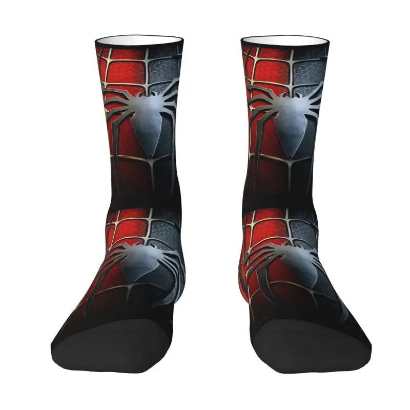 Harajuku Spider Web Socks Men Women Warm 3D Printed Football Sports Socks