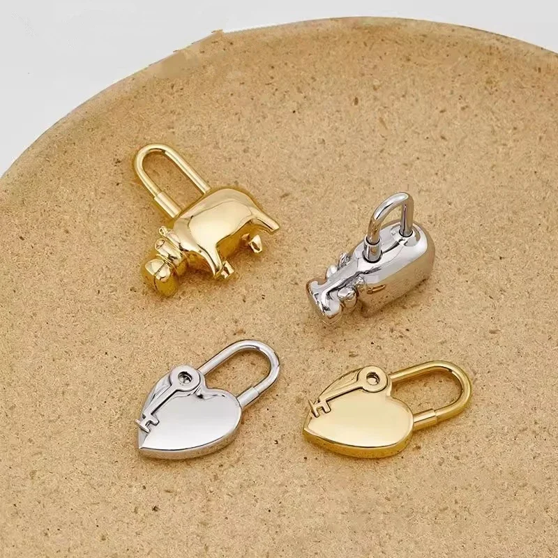 For Hermes Birkin Kelly Bag DIY Lock Pendant  Animal Full Steel Metal High-grade Bag Charm Pegasus Hippo Bag Accessories