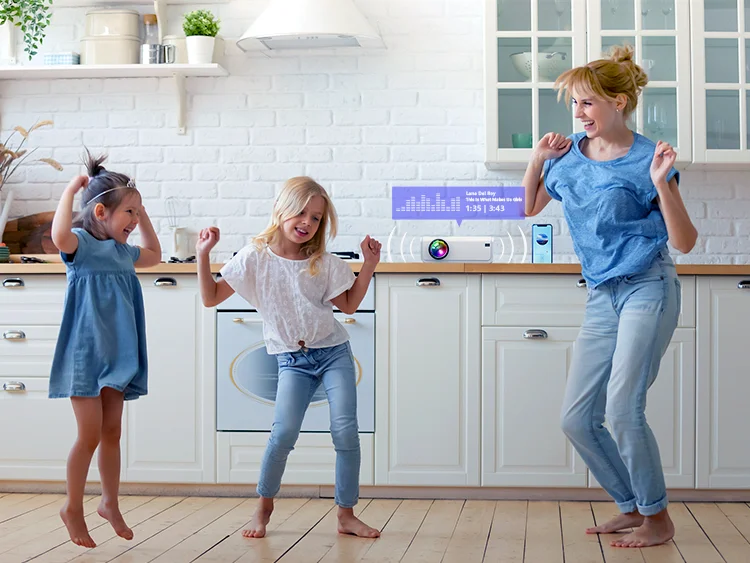 Newest 300'' Screen Supported Theater Projector 1080P 4K Video Projector Home Theatre Android Smart Video Projector