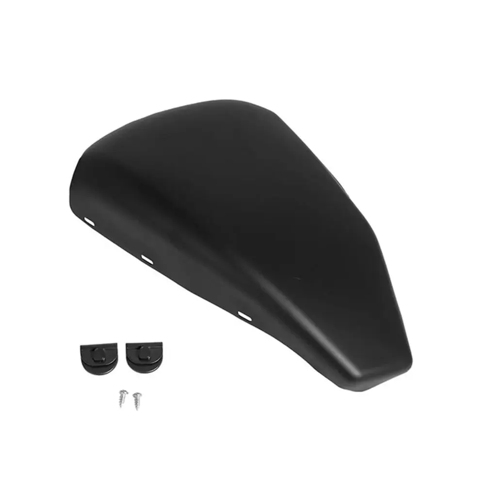 Per Harley Davidson Sportster Custom XL1200C Ferro XL883N 2004-2013 Moto Sinistra Batteria Lato Carena Copertura In Acciaio Nero Lucido