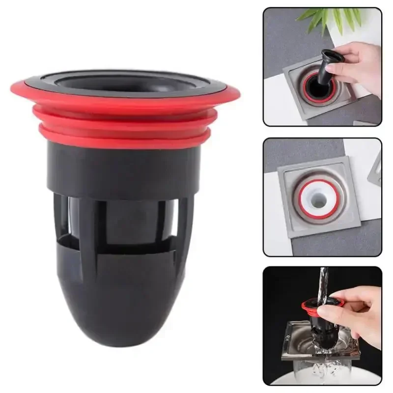 Bath Shower Strainer Kitchen Bathroom Water Drain Filter Cover Plug Trap Siphon Sink Insect Prevention Deodorant Drain Plug