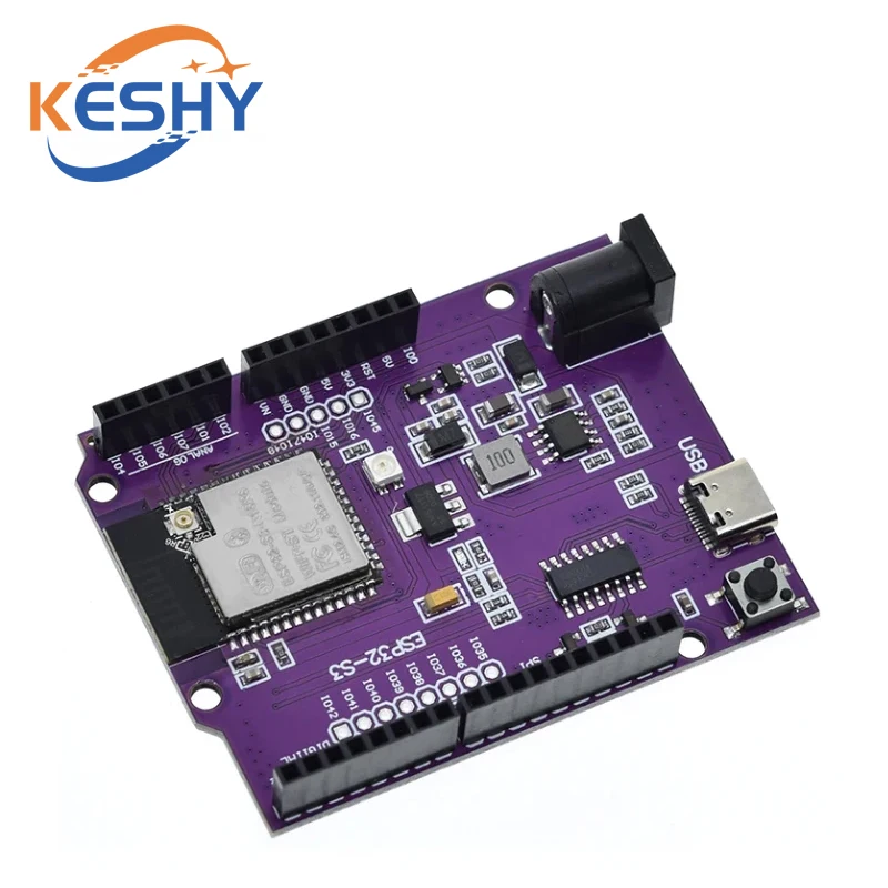 

D1 ESP32-S3 WiFi+Bluetooth 16MB Flash UNO D1 R3 Board Module CH340 N16R8 For ESP32 ESP-32 Development Board Wireless Module