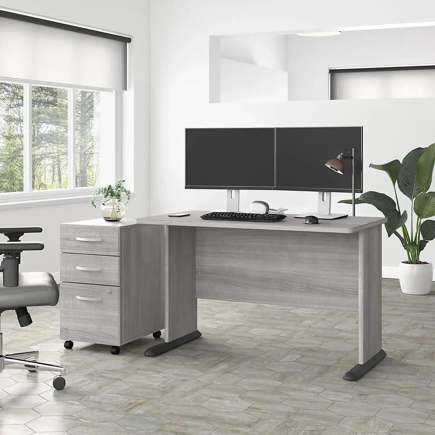 Studio A 48-inch W Computer Desk, Platinum Gray (SDD248PG)