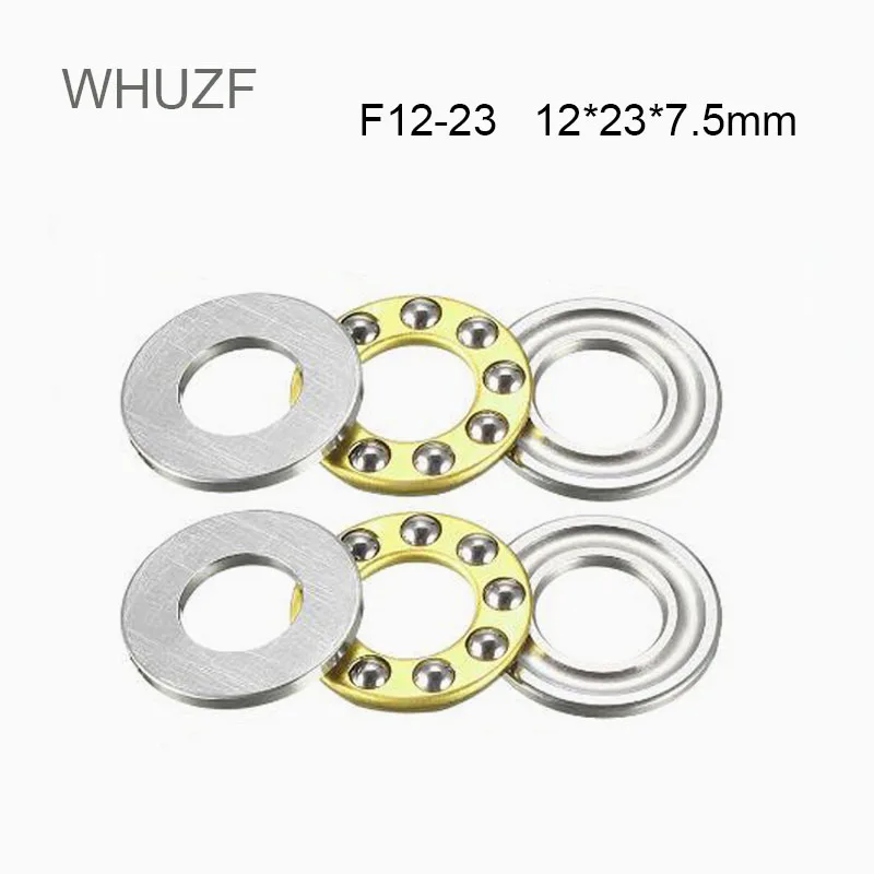 

10/20pcs F12-23M 12x23x7.5mm F12-23 ABEC-3 High Quality Miniature Planar Bearing 12x23x7.5 mm Axial Ball Thrust Bearing