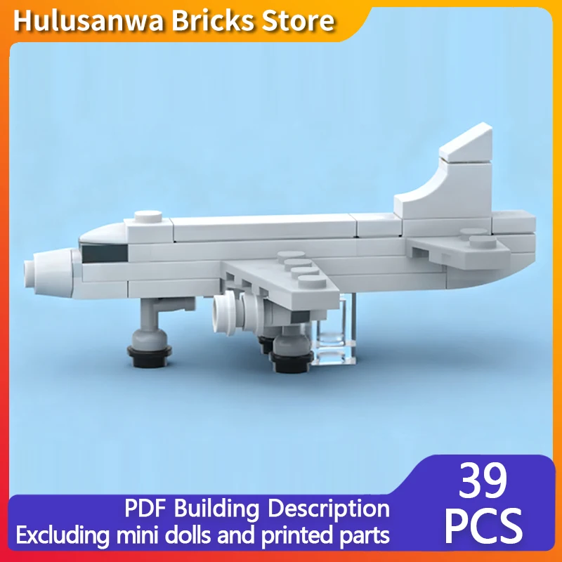 

737-300 Civil Airliner Model MOC Building Bricks War Equipment Modular Technology Gifts Holiday Assemble Children Toys Suit