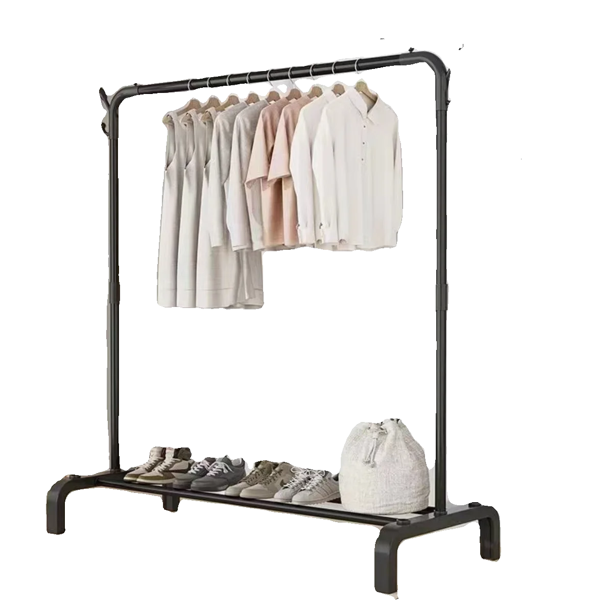 Thiened Standalone Vertical Clothes Drng Ra Iron Bedroom Balcony Clothesline Holder Home Use Hat Ra Garment Hanger image 5