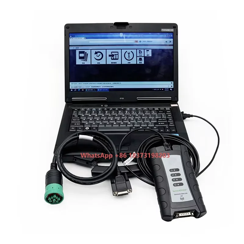 

Agricultural Tractor Construction Equipment Diagnosis Diagnostic Tool V5.3 AG CF53 Electronic Data Link V3 for Excavator