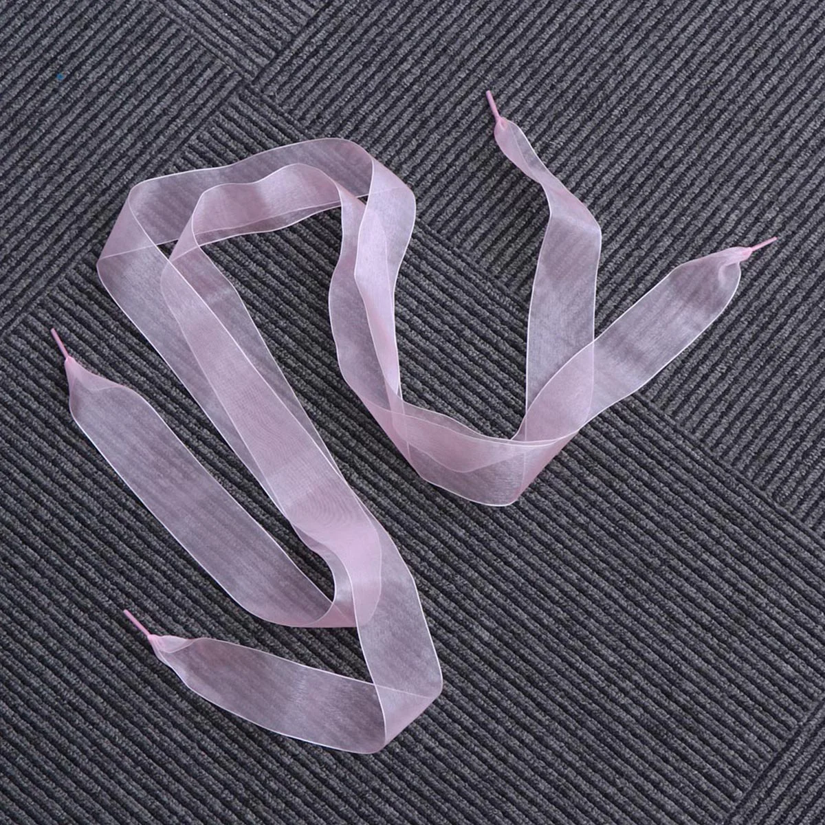 Ribbon Shoelaces Flat Shoe for Sneakers Dancing Widening Transparent Girl Shoestrings Flat Party Child