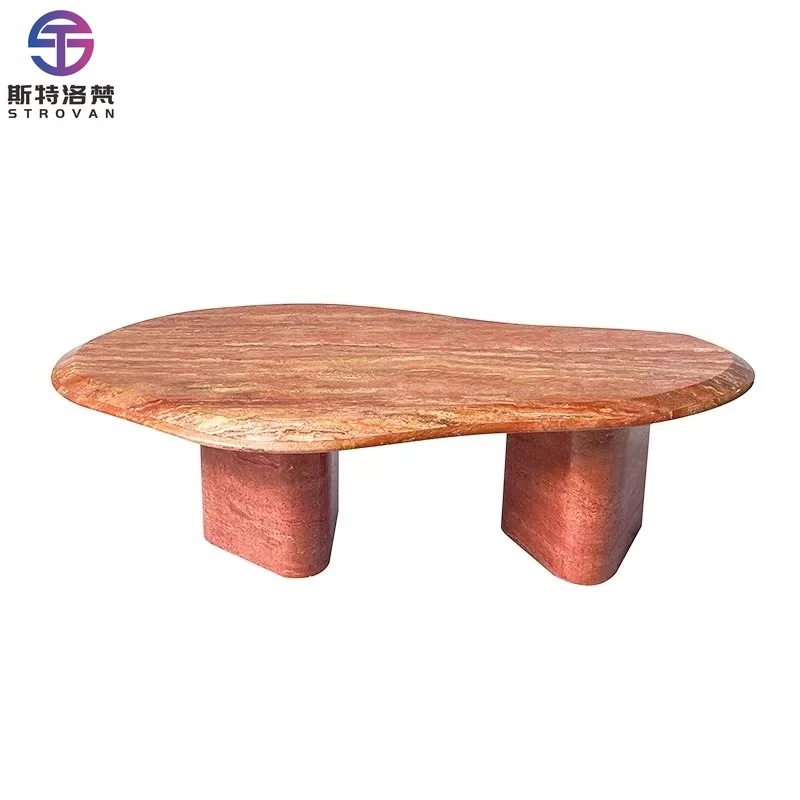 New Style Full Natural Travertine Optional Size Coffee Table Furniture for Living Room