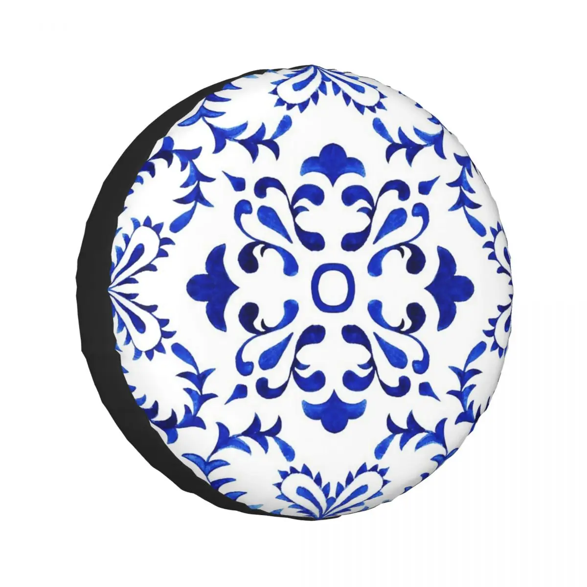 

Azulejo португальская плитка с акварельным рисунком, чехол для запасного колеса для Jeep SUV RV 4WD, защитные чехлы для колес 4x4