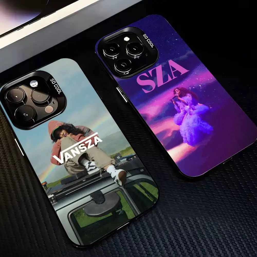 

Singer S-SZA-SZA-ES beauty Phone Case For iPhone 17,16,15,14,13,12,11 Plus,Pro Max,XS,Colorful Silver Black Cover