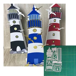 Lighthouse Metal Cutting Dies Diy Scrapbooking Photo Album Decorative Embossing Paper Card Crafts