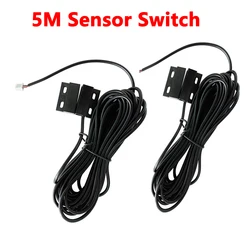 5M Wired Door Sensor Magnetic Switch Normally Closed Waterproof Magnetic Switch for Garage/Iron/Roller Shutter Door Controller