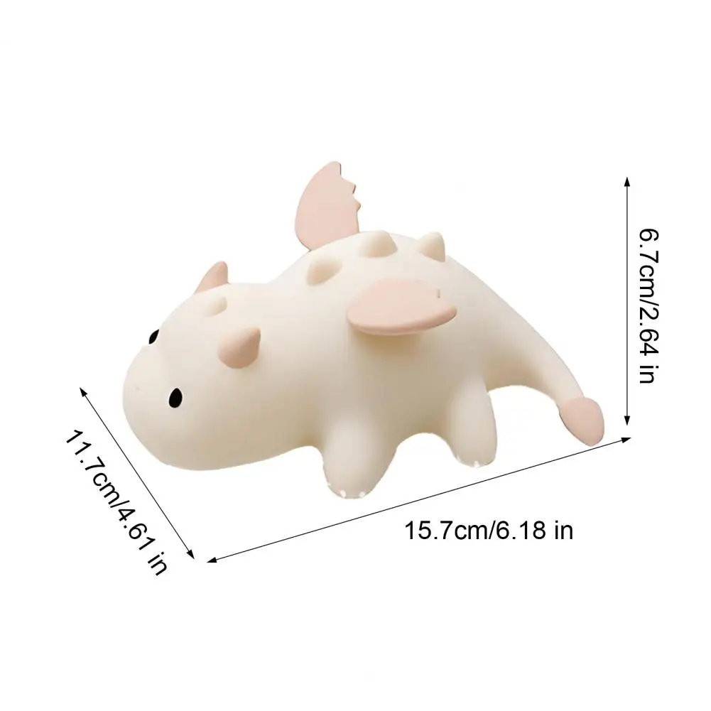 Kinder-Nachtlicht, Stofftier, kleiner Drache, Nachtlicht, Silikon-Nachttischlampe, Bpas-frei, beruhigendes Leuchten für Kinder, Kinderzimmer-Licht mit automatischer Abwicklung