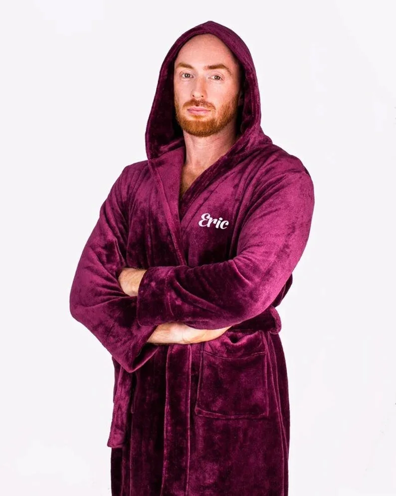 Mr And Mrs Personalization Hooded Bathrobes Customized Bathrobes With Name Women And Men Hooded Bathrobes Husband Wife Honeymoon