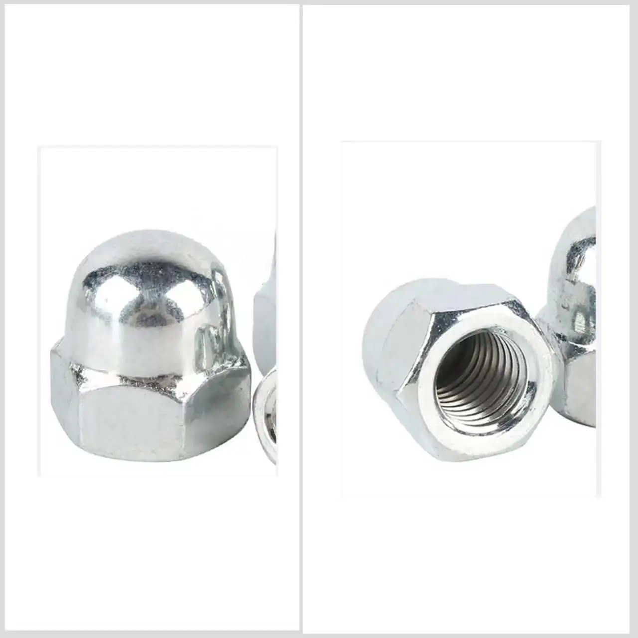 304 Stainless Steel Hex Cap Nut Domed Nuts For Decrotive M3 M4 M5 M6 M8 M10 M12 M14 M16 For Standing Finish rivet nuts
