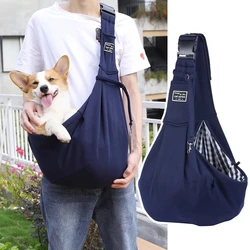 Adjustable Pet Dog Carrier Bag Outdoor Travel Puppy Single Shoulder Bags Dogs Comfort Sling Handbag Corgi Puppy Tote Pouch