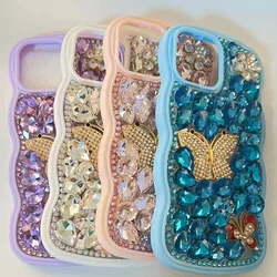 Rhinestone Case for Women, Bling, Glitter, Love Heart, Diamond, Phone Case for iPhone 15, 16, 14 Pro Max, XR, 16Pro, Nice