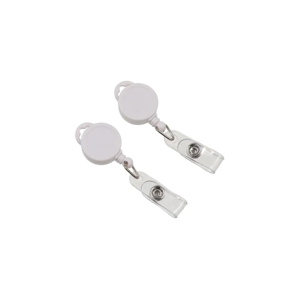 분실 방지 접이식 배지 릴 ID 랜야드 키링 클립 ID 배지 홀더 키체인 이름표 손쉬운 당김 버클 학용품
