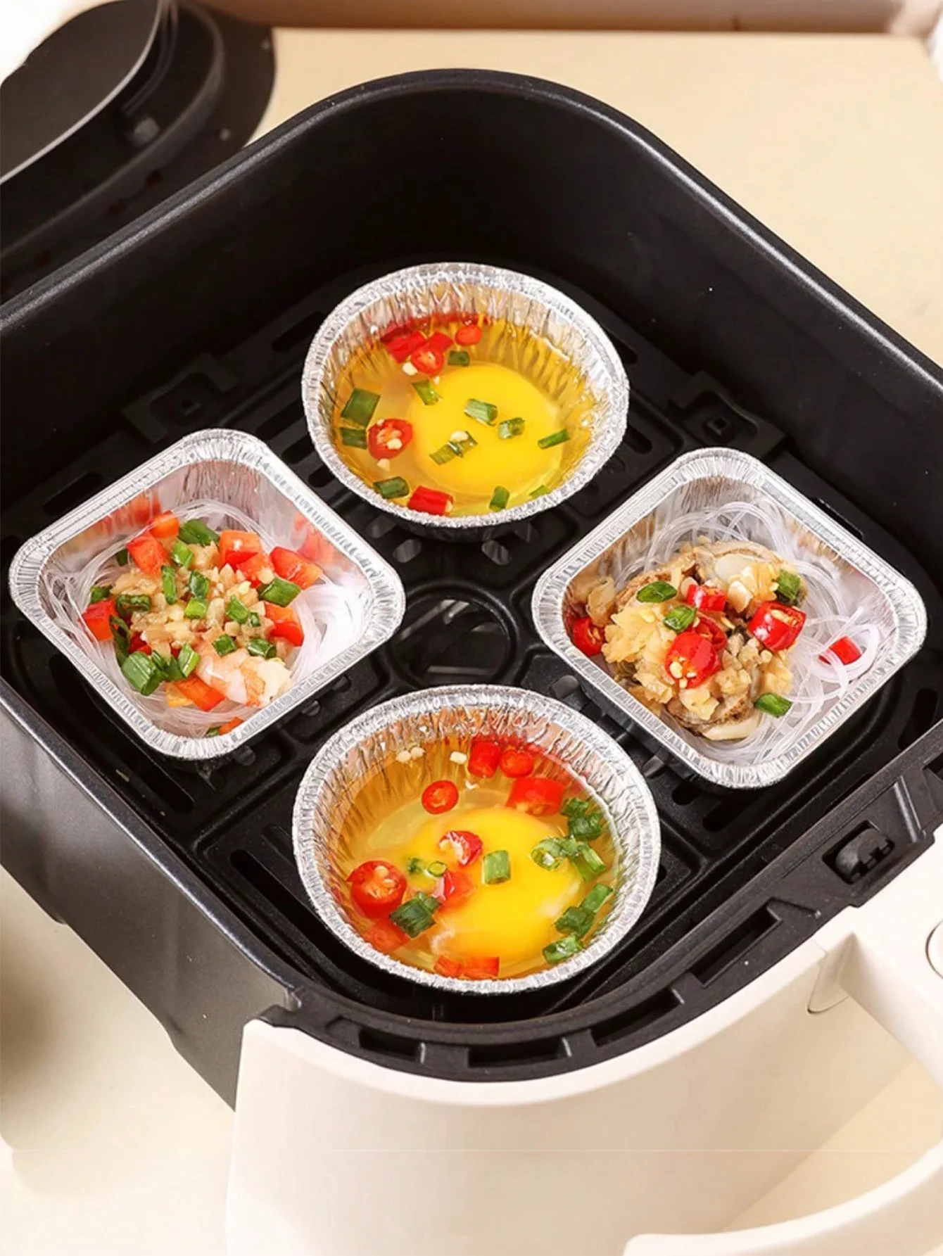 Air Fryer Special Paper Tin Foil Bowl Oven Household Egg Tart Holder Aluminum Foil Paper Plate Cake Mold Tin Foil Cup