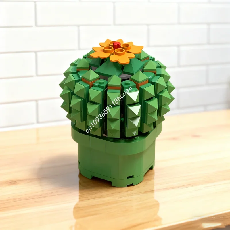 

213pcs MOC Flowering Potted Succulent Plant Creatored Model Building Blocks Assemble DIY Toy Idea Christmas Gift Education