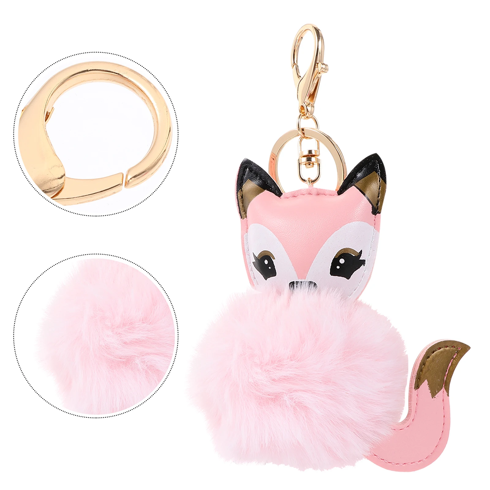 

1 шт., очаровательный брелок с лисой, подвеска, сумка, украшение, ключи, автомобильные аксессуары, маленький легкий брелок с орнаментом, очаровательный брелок