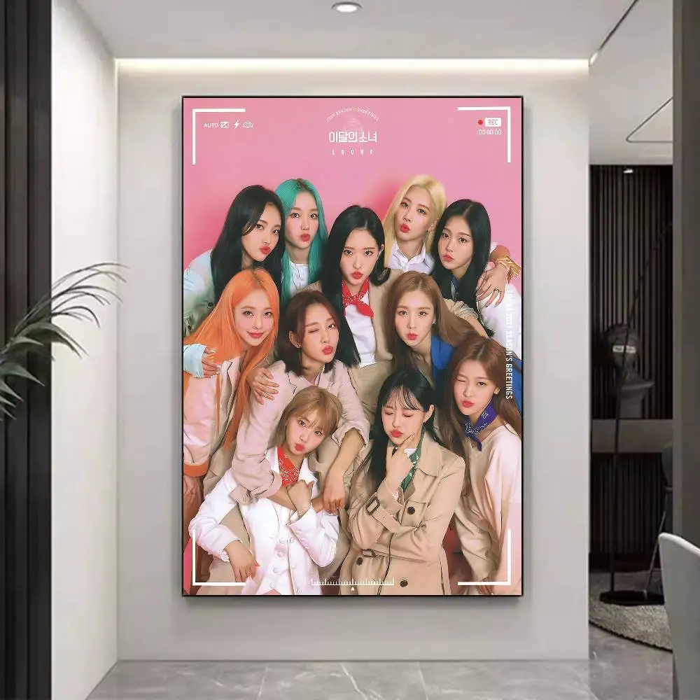 Korea Kpop Band L-Loona Kpop Good Quality Prints and Posters Vintage Room Bar Cafe Decor Home Decor